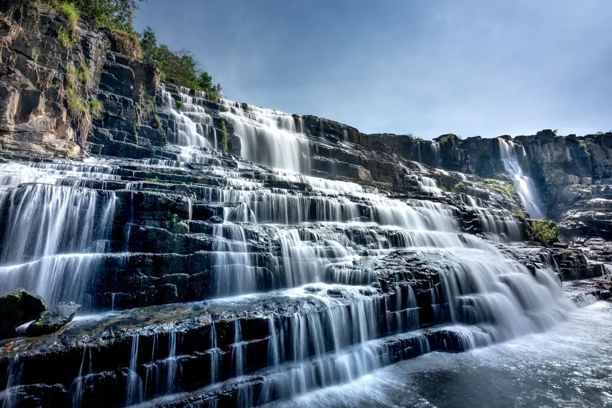 The stunning Akchour Waterfalls in the Rif Mountains
