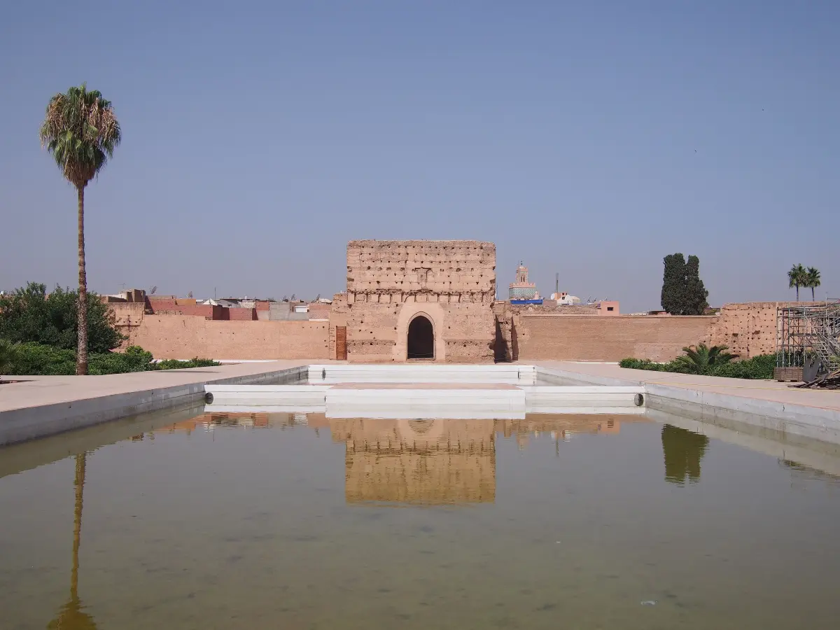 The vast sandstone ruins of El Badi Palace