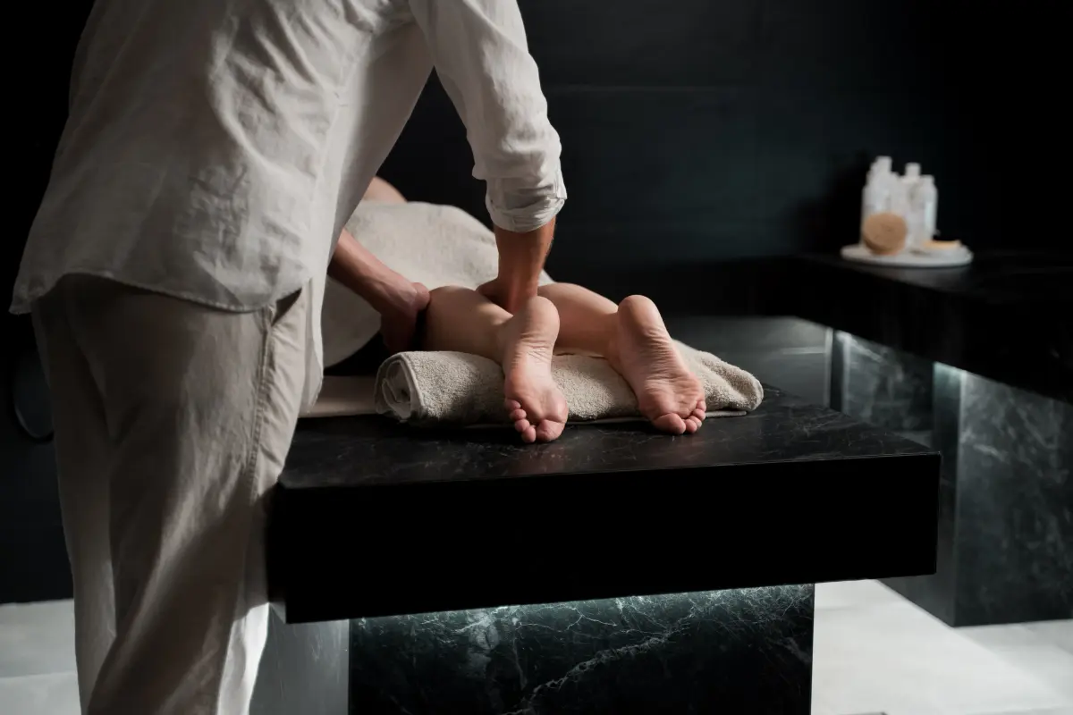 A luxurious Moroccan Hammam spa interior