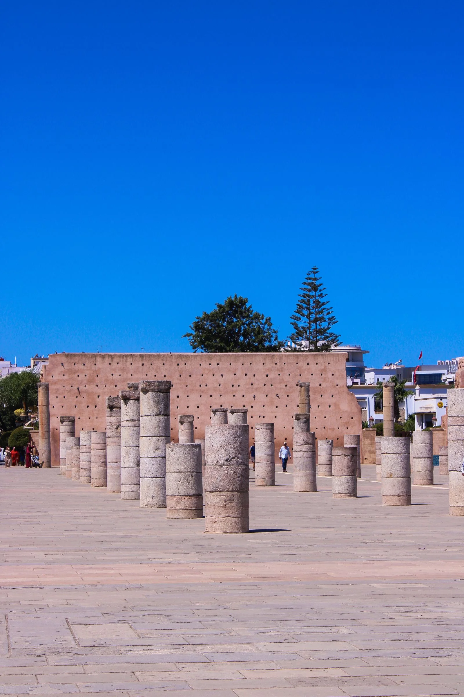 Las ruinas alrededor de la Torre Hassan en Rabat