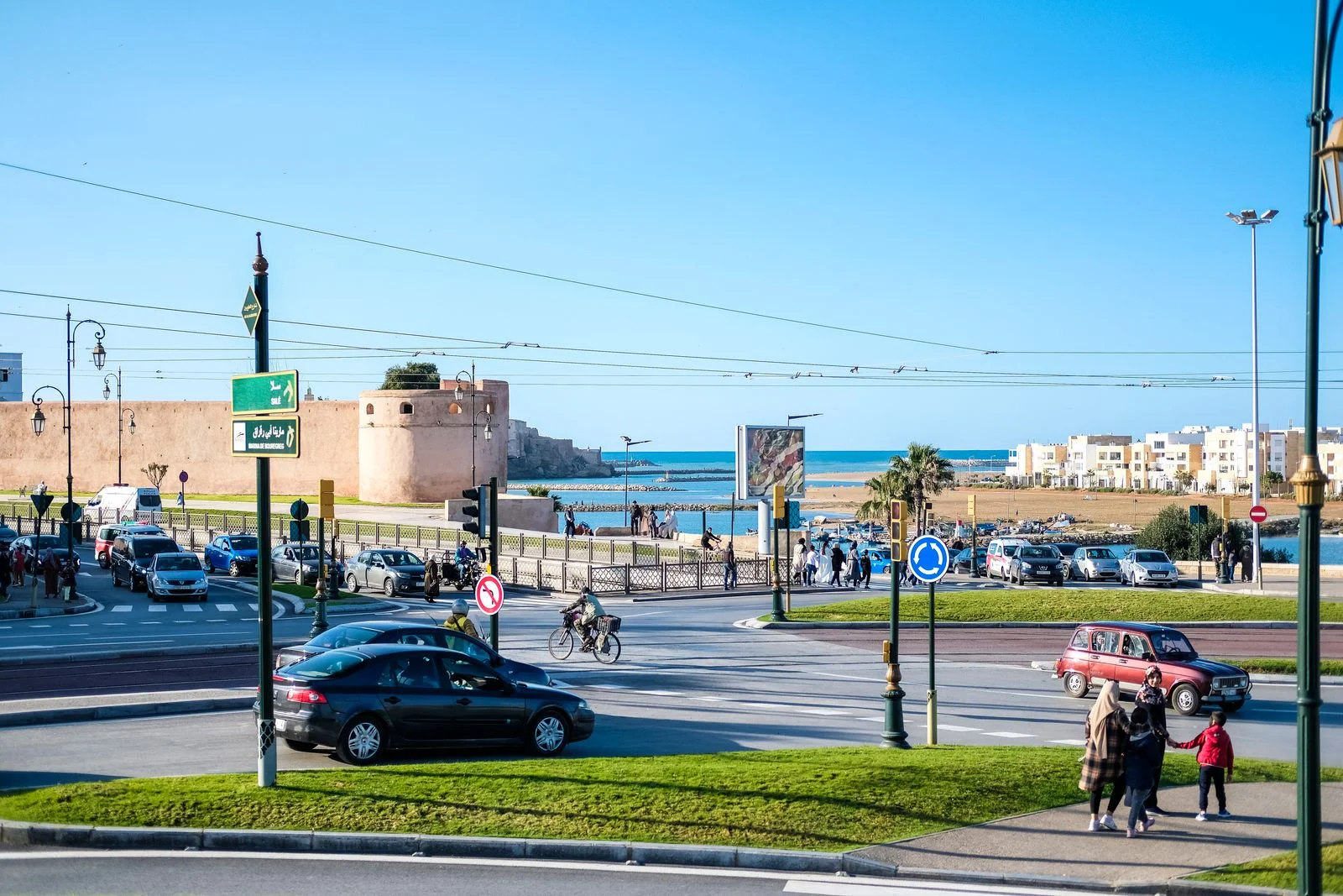 Panoramic coastal view of Rabat, Morocco